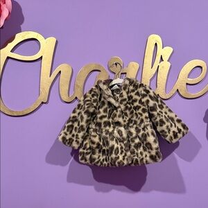 First Impressions  Infant Brown Faux Fur Coat